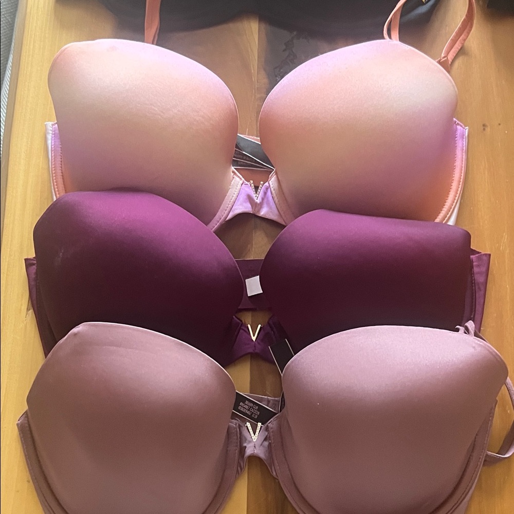 Victoria's Secret Pink and Purple Bras